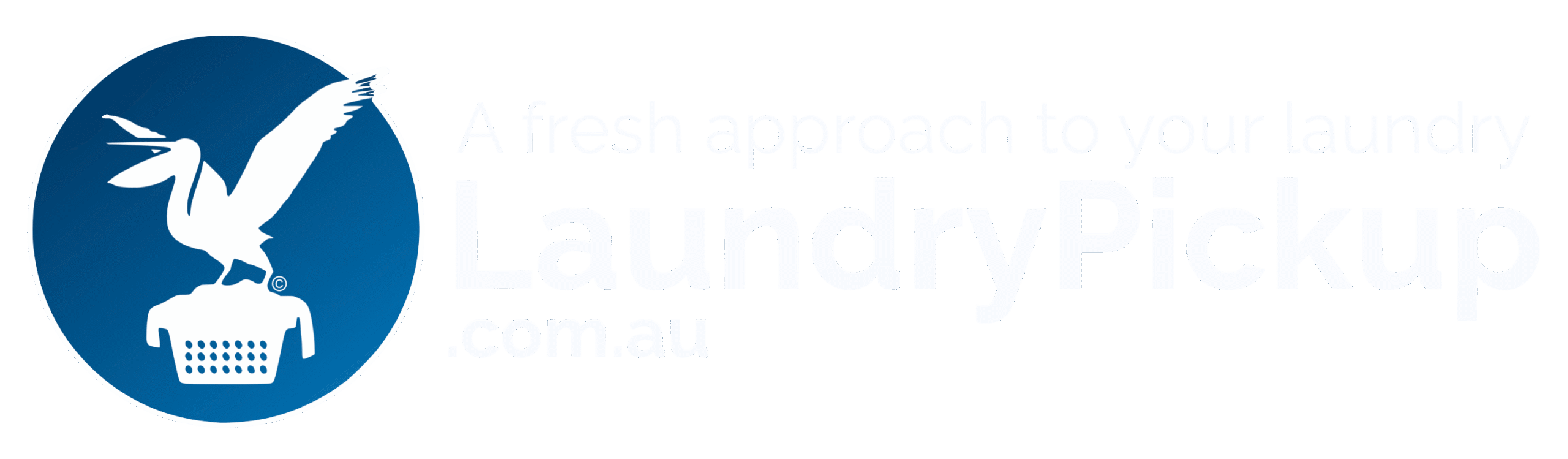 Laundry Pickup White Logo
