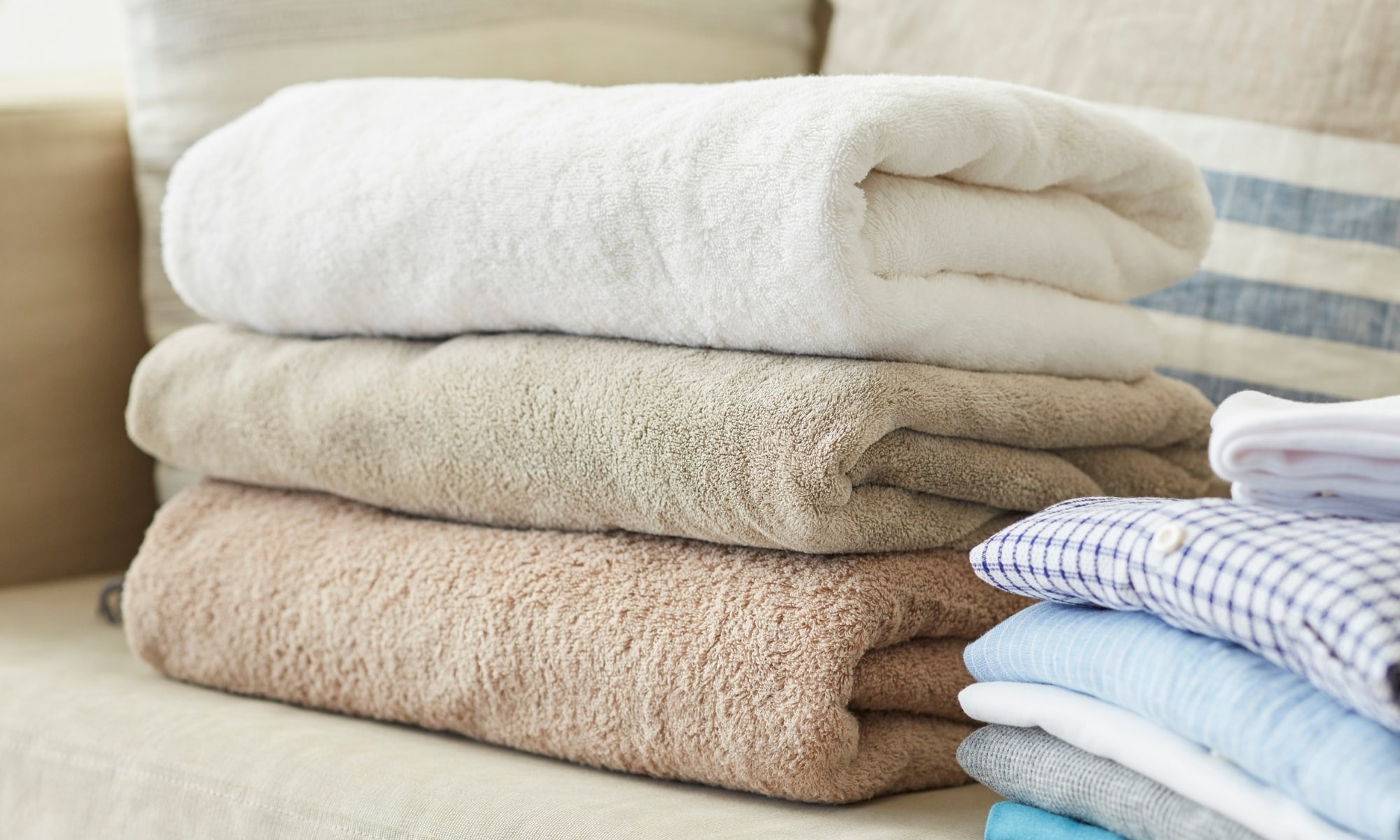 Folded Towel and other clothes